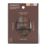 MIND WAVE MOMENTS Flake Sticker - Brown Tone - Default Title by Techo Treats Stationery