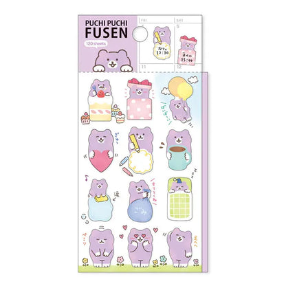 MIND WAVE Puchi Puchi Die-cut Sticky Notes - Bye Bye Bear - Default Title by Techo Treats Stationery