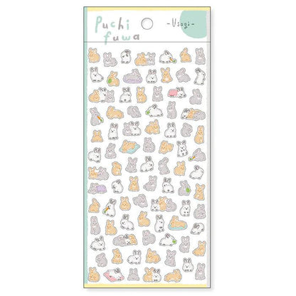 MIND WAVE Puchifuwa Tiny Puffy Sticker - Rabbit - Default Title by Techo Treats Stationery