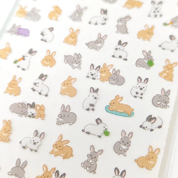 MIND WAVE Puchifuwa Tiny Puffy Sticker - Rabbit - Default Title by Techo Treats Stationery