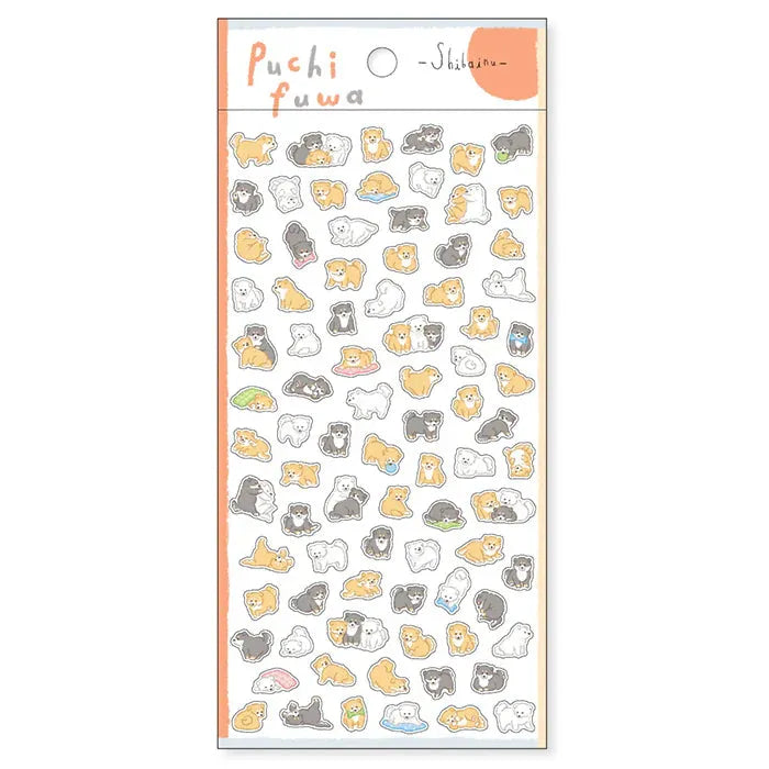 MIND WAVE Puchifuwa Tiny Puffy Sticker - Shiba - Default Title by Techo Treats Stationery