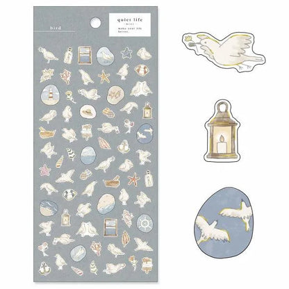 MIND WAVE quiet life - mini - Sticker - Bird - Default Title by Techo Treats Stationery
