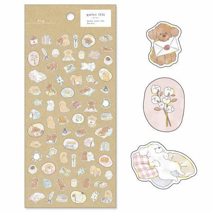 MIND WAVE quiet life - mini - Sticker - Dog - Default Title by Techo Treats Stationery