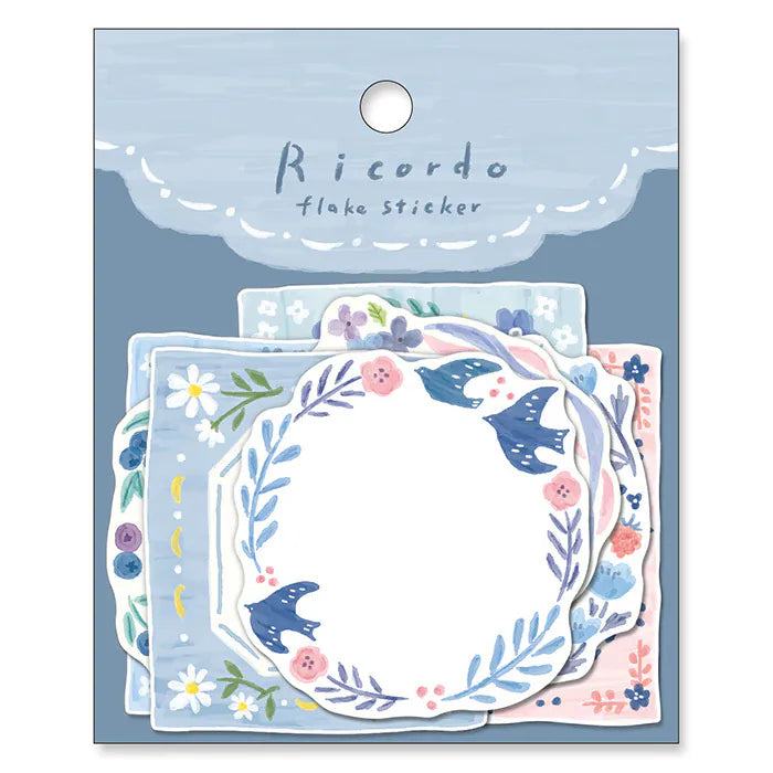 MIND WAVE Ricordo Flake Sticker - Blue - Default Title by Techo Treats Stationery