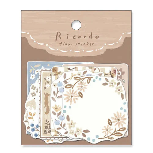 MIND WAVE Ricordo Flake Sticker - Brown - Default Title by Techo Treats Stationery