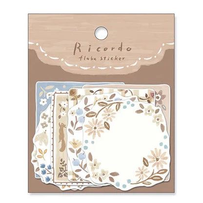 MIND WAVE Ricordo Flake Sticker - Brown - Default Title by Techo Treats Stationery