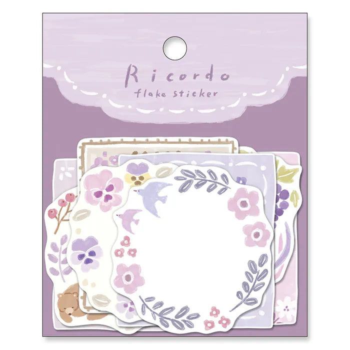 MIND WAVE Ricordo Flake Sticker - Purple - Default Title by Techo Treats Stationery