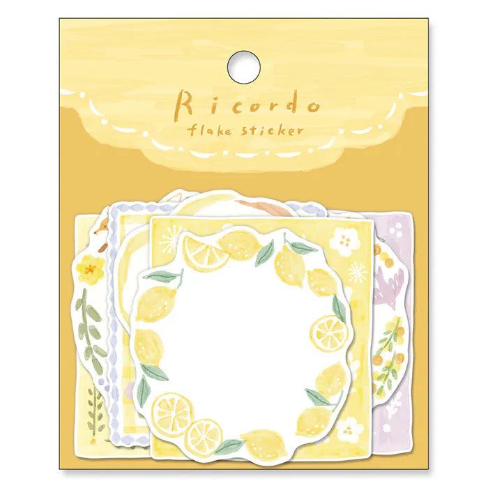 MIND WAVE Ricordo Flake Sticker - Yellow - Default Title by Techo Treats Stationery