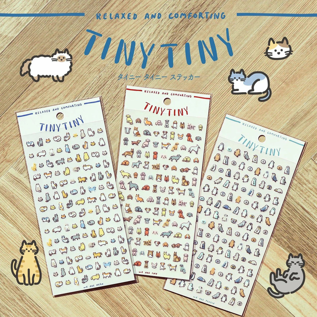 MIND WAVE Tiny Tiny Sticker - Rabbit - Default Title by Techo Treats Stationery