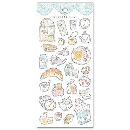 MIND WAVE utakata seal - Morning - Default Title by Techo Treats Stationery