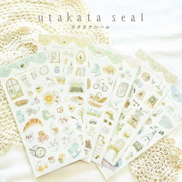 MIND WAVE utakata seal - Room - Default Title by Techo Treats Stationery