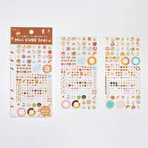 Mini CUBE Seal Planner Sticker - Bite-sized Sweets - Techo Treats