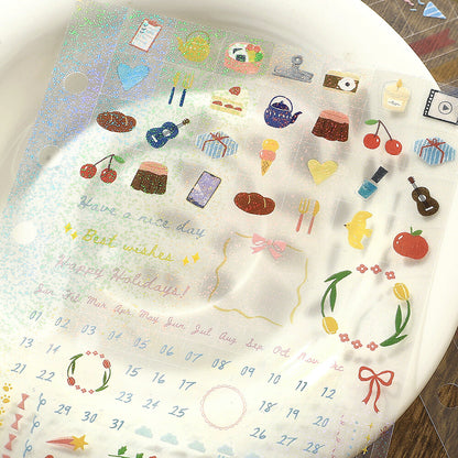 Mini CUBE Seal Planner Sticker - Pencil Doodle - Techo Treats
