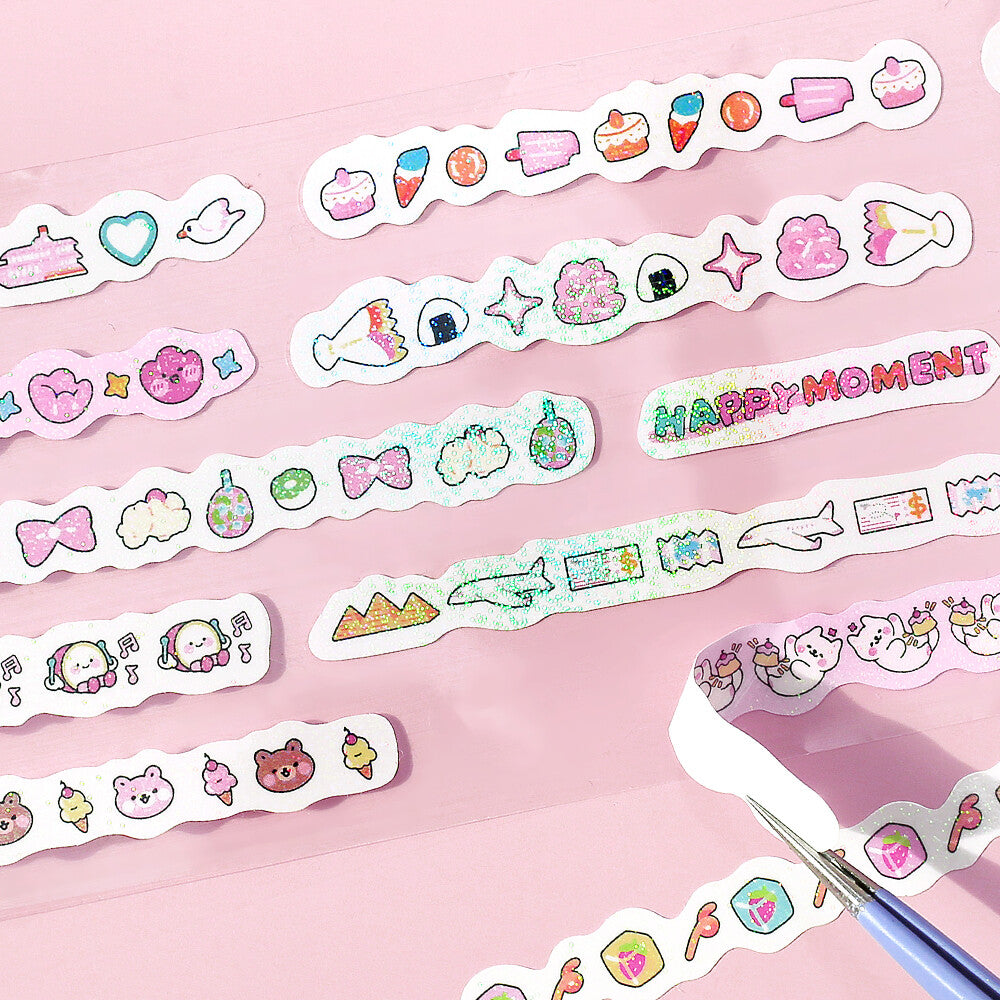 mini LINEA Roll Sticker - Rose Pink - Techo Treats