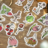 Mini Mini Animals Foil-stamped Flake Seal - Botanical - Techo Treats