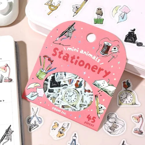 Mini Mini Animals Foil-stamped Flake Seal - Stationery - Techo Treats