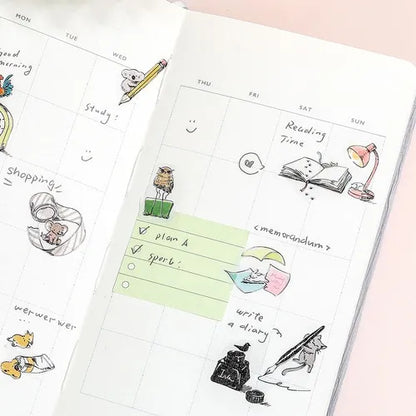 Mini Mini Animals Foil-stamped Flake Seal - Stationery - Techo Treats