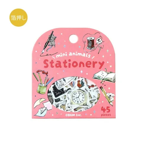 Mini Mini Animals Foil-stamped Flake Seal - Stationery - Techo Treats