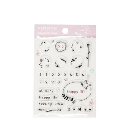 miyu x SANBY Clear Date Stamp - Elegant Day - Techo Treats