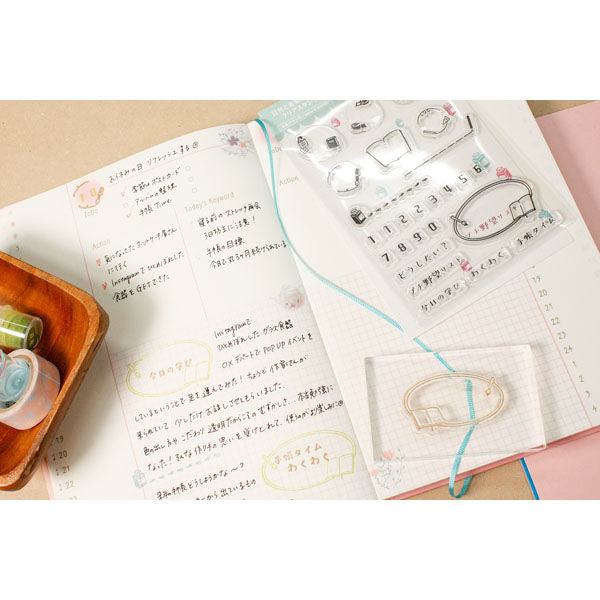 miyu x SANBY Clear Date Stamp - Elegant Day - Techo Treats