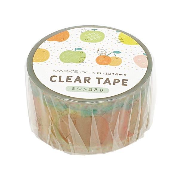 mizutama Clear Masking Tape - Fruit - Techo Treats