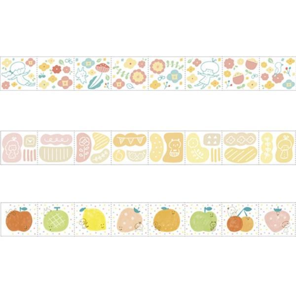 mizutama Clear Masking Tape - Fruit - Techo Treats