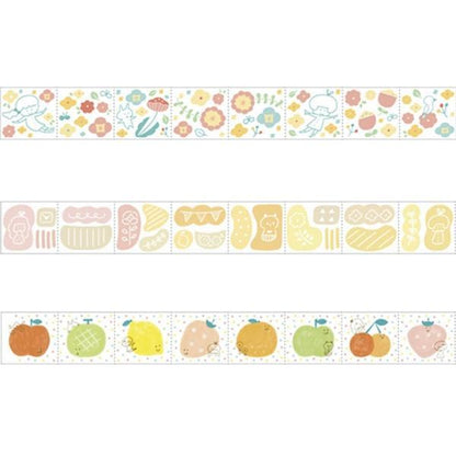 mizutama Clear Masking Tape - Fruit - Techo Treats