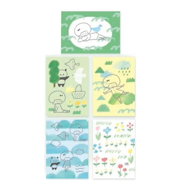 mizutama kokoro moyou Deco Seal - Breezy - Furukawa Shiko - Default Title by Techo Treats Stationery