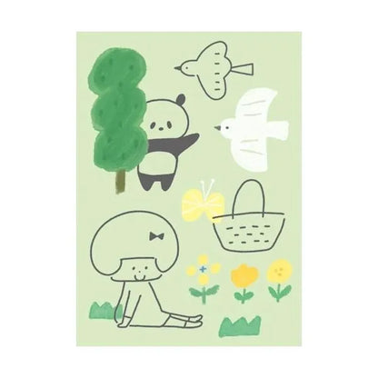 mizutama kokoro moyou Deco Seal - Breezy - Furukawa Shiko - Default Title by Techo Treats Stationery