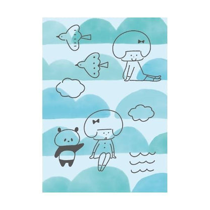 mizutama kokoro moyou Deco Seal - Breezy - Furukawa Shiko - Default Title by Techo Treats Stationery