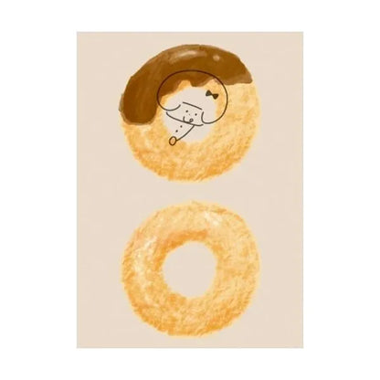 mizutama kokoro moyou Deco Seal - Chilling - Furukawa Shiko - Default Title by Techo Treats Stationery