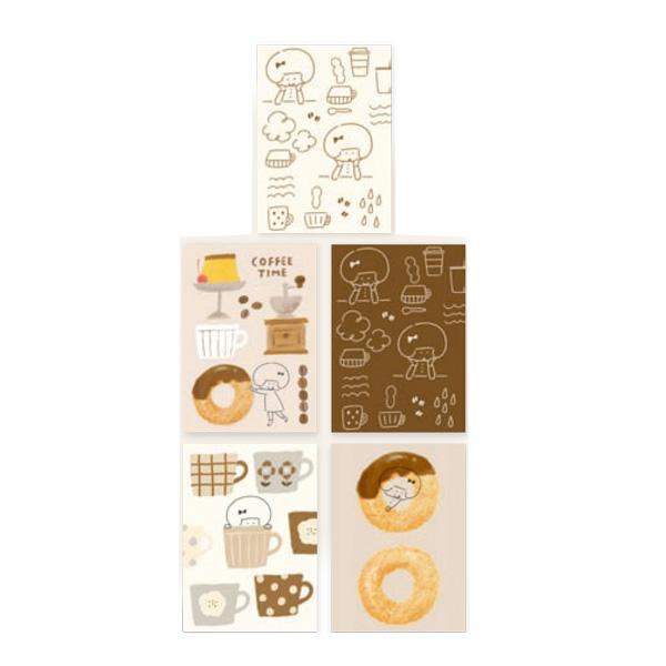 mizutama kokoro moyou Deco Seal - Chilling - Techo Treats