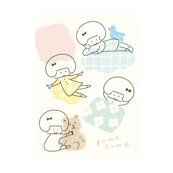 mizutama kokoro moyou Deco Seal - Fluffy - Furukawa Shiko - Default Title by Techo Treats Stationery
