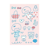 mizutama kokoro moyou Deco Seal - Happy - Furukawa Shiko - Default Title by Techo Treats Stationery