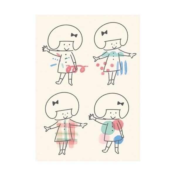 mizutama kokoro moyou Deco Seal - Happy - Furukawa Shiko - Default Title by Techo Treats Stationery