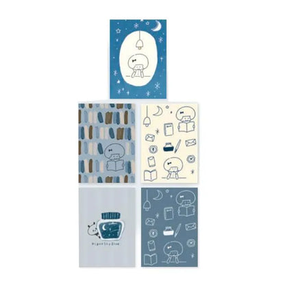 mizutama kokoro moyou Deco Seal - Silence - Furukawa Shiko - Default Title by Techo Treats Stationery