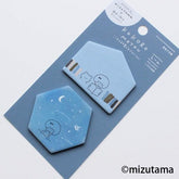 mizutama kokoro moyou Die-cut Sticky Notes - Silence - Furukawa Shiko - Default Title by Techo Treats Stationery