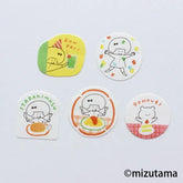 mizutama kokoro moyou Flake Stickers - Waiwai - Furukawa Shiko - Default Title by Techo Treats Stationery