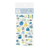mizutama kokoro moyou Layered Decoration Sticker Sheet - Silence - Furukawa Shiko - Default Title by Techo Treats Stationery