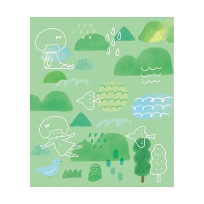 mizutama kokoro moyou Scrapbooking Paper Set - Soft and Fluffy - Furukawa Shiko - Default Title by Techo Treats Stationery