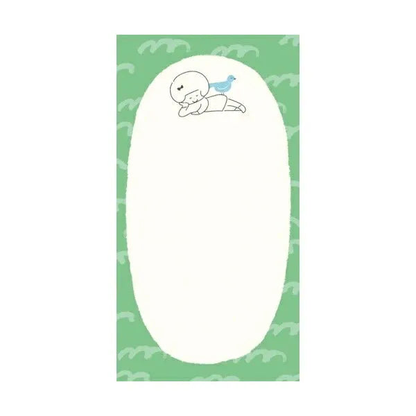 mizutama kokoro moyou Slim Memo - Breezy - Furukawa Shiko - Default Title by Techo Treats Stationery