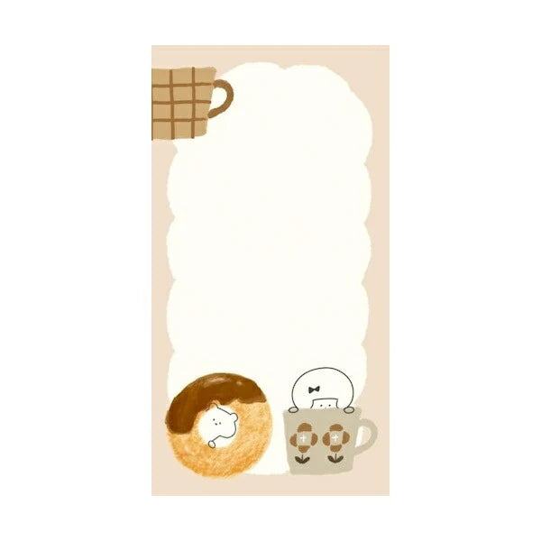 mizutama kokoro moyou Slim Memo - Chilling - Furukawa Shiko - Default Title by Techo Treats Stationery