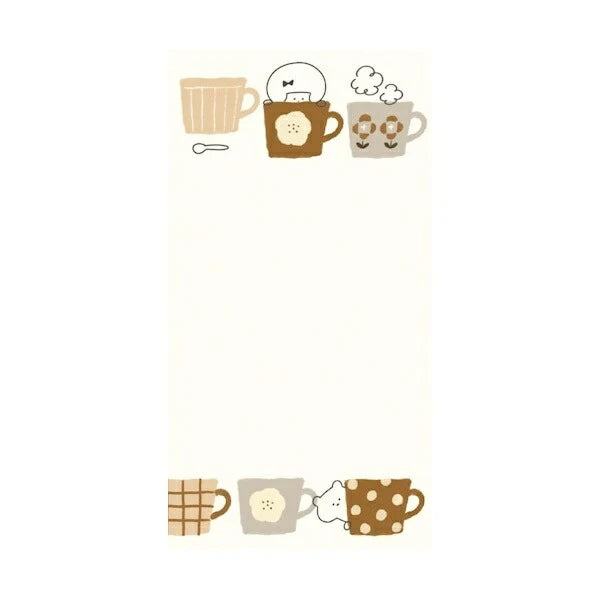 mizutama kokoro moyou Slim Memo - Chilling - Furukawa Shiko - Default Title by Techo Treats Stationery