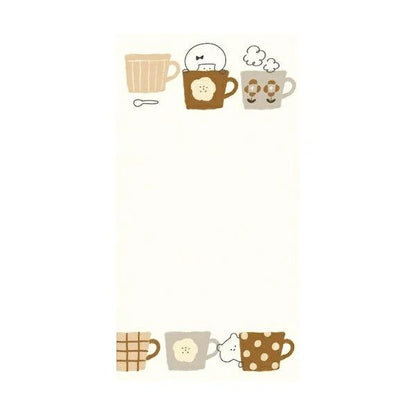 mizutama kokoro moyou Slim Memo - Chilling - Furukawa Shiko - Default Title by Techo Treats Stationery