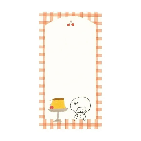 mizutama kokoro moyou Slim Memo - Chilling - Furukawa Shiko - Default Title by Techo Treats Stationery