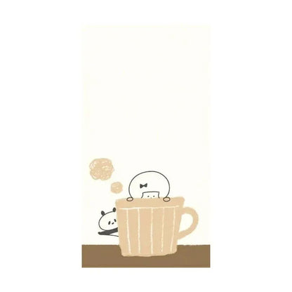 mizutama kokoro moyou Slim Memo - Chilling - Furukawa Shiko - Default Title by Techo Treats Stationery
