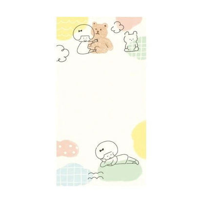 mizutama kokoro moyou Slim Memo - Fluffy - Furukawa Shiko - Default Title by Techo Treats Stationery