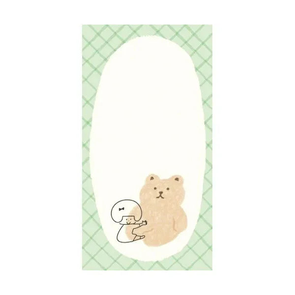 mizutama kokoro moyou Slim Memo - Fluffy - Furukawa Shiko - Default Title by Techo Treats Stationery
