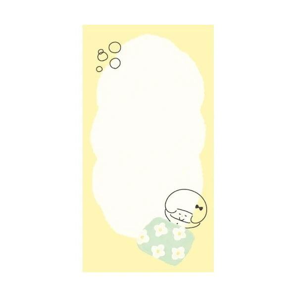 mizutama kokoro moyou Slim Memo - Fluffy - Furukawa Shiko - Default Title by Techo Treats Stationery