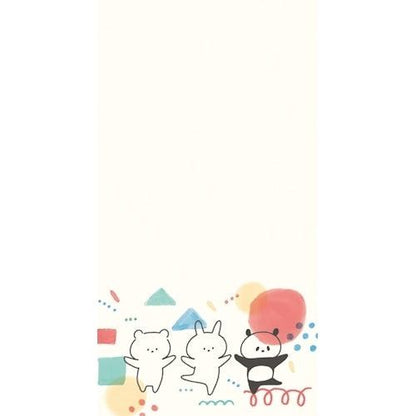 mizutama kokoro moyou Slim Memo - Happy - Furukawa Shiko - Default Title by Techo Treats Stationery